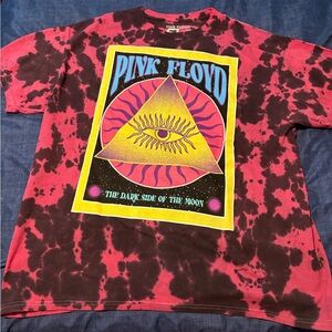 Brand new Pink Floyd Tie-Dye T-Shirt - Red and Black